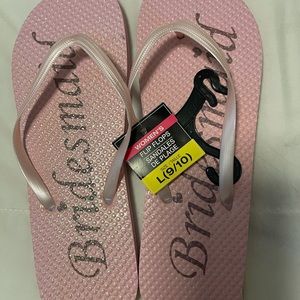 Bridesmaid flip flops